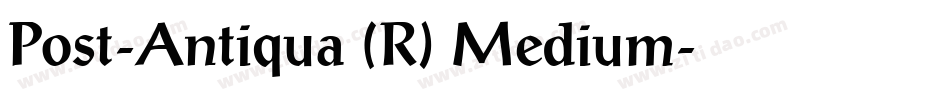 Post-Antiqua (R) Medium字体转换